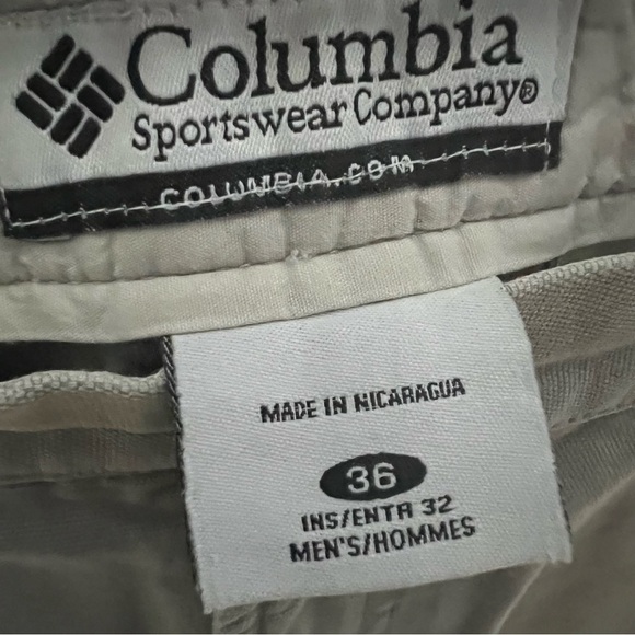 Columbia Sportswear ROC Fossil Cotton Khaki Work Pants SZ 36x32 - Picture 5 of 5